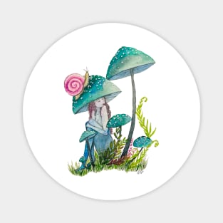 Mushroom girl Magnet